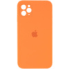 Чохол Silicone Case Square Full Camera Protective (AA) для Apple iPhone 11 Pro (5.8«») (Помаранчевий / Papaya) - купити в SmartEra.ua