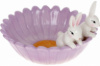 Пиала керамическая «Милые Кролики» Ø21см, лаванда