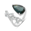 Серебряное кольцо CatalogSilver с натуральным топазом Лондон Блю 4.703ct, топазом, вес изделия 4,55 гр (2178200) 18.5 размер