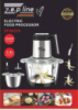 Подрібнювач 6в1 з двома чашами (Скло + нержавіюча сталь) 3,2 літра 3000 Вт Zepline ZP-00219
