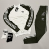 Весенне-осенний спортивный костюм Adidas хаки свитшот-штаны