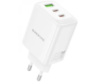 Мережевий зарядний пристрій BOROFONE BN32 Cargador PD65W (2C1A) charger (EU) White (6941991124716)