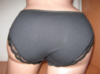 Трусики жіночі TMN бавовна 95% з мереживом розміри M/L (44-46) і L/XL (46-48) однотонні чорні