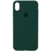 Чохол для iPhone X (5.8«») / XS (5.8«») - Silicone Case Full Protective (AA) (Зелений / Forest green) - купити в SmartEra.ua