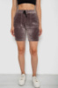Шорти жіночі  велюрові, колір коричневий, 238R58169-2