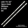 LED підсвітка TV Xiaomi 32« TCL32D05-ZC22AG-11 2017-06-02 5S1P 303TC320034 2шт.