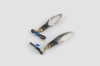 Повороти світлодіодні, човен (пара) (12 LED карбон, біле скло, синє світло) GJCT