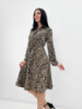 Повсякденна сукня міді «Kate» оптом | Батал | Разпродаж моделі Капучіно, 54-56