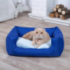 Лежанка для кота и собаки Комфорт (размер 60*45) Цвет синий / мятный