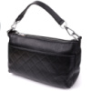 Жіноча сумка з двома ремінцями із натуральної шкіри 722926 Чорний