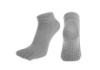 Шкарпетки для йоги та пілатесу нековзні закриті Amber Grip світло-сірий