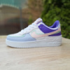 Nike Air Force 1 Shadow білі з бузковим з бірюзою