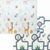 Детский игровой двухсторонний коврик «ДОРОГА машинка - ЦИФРЫ животные» 2м*1,8м