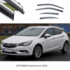 Дефлектори вікон Opel Astra K 2016- П/К скотч «FLY» (нерж. сталь 3D) BOPAK1623-W/S (37-38)