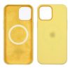 Чехол Full Silicone Case MagSafe для Apple iPhone 12/ 12 Pro  16 светло-жёлтый копия