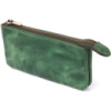 Вместительная ключница на два отделения из матовой натуральной кожи Tony Perotti 20835_1 (3350 deep green) Зеленый