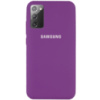 Чохол для Samsung Galaxy Note 20 - Silicone Cover Full Protective (AA) (Фіолетовий / Grape) - купити в SmartEra.ua