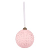 Игрушка на елку Novogod'ko 973852 10 см розовая матовый орнамент