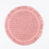 Салфетка сервировочная на стол круглая Ø38 (см) под тарелки Розовый HP-35-7P