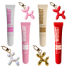 Набір 4 бальзамів-блисків для губ + Іграшки-брелки Blessed Honey & Crystal Sorbet & Sweet Candy & Velvet Coral WishList Lip Gloss Balms