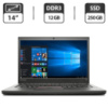 Ноутбук Б-класс Lenovo ThinkPad T450s / 14« (1600x900) TN / Intel Core i7-5600U (2 (4) ядра по 2.6 - 3.2 GHz) / 12 GB DDR3 / 250 GB SSD / Intel HD...