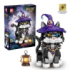 Конструктор Кіт Чарівник Magic Cat механічний кіт із підсвіткою 7047 1128 деталей