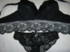 Гарний комплект білизни чорний бюстьє 105В і трусики