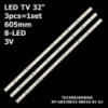 LED підсвітка TV Bravis 32« inch 8-led 605mm. 3V. RF-AB320E32-0801S-01 A2 TK100K4000000 COPA 3шт.