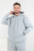 Чоловічий світло-сірий спортивний костюм на флісі