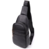 Чоловіча сумка через плече з натуральної шкіри 723018 Чорний