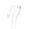 Кабель Borofone BX18 USB to Lightning 1m white