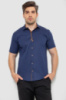 Сорочка чоловіча з принтом, колір синій, 214R7021