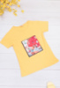 Жіноча жовта футболка з малюнком