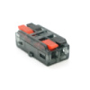 Клемма с нажимными зажимами 2-проводная  LT-2, 2-pin, 250V, 32A, 0.5-2.5mm2, 13,5*30*11mm, серая