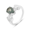 Серебряное кольцо CatalogSilver с топазом Лондон Блю 1.938ct, фианитами, вес изделия 3,41 гр (2151814) 18 размер