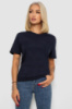 Футболка жіноча однотонна, колір темно-синій, 238R112