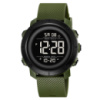 Чоловічий спортивний годинник Skmei 2497PAGBK Army Green-Black з електронним циферблатом та підсвічуванням
