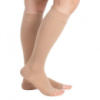 Гольфы компрессионные антиварикозные до колена с открытым носком Orthopoint ERSA-509-1 Бежевые, Размер XL