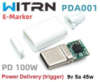 Power Delivery (PD) Trigger триггер 9v 5a 45w +корпус (WITRN PDA001 V12) (A class) 1 день гар.
