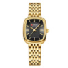 Жіночий годинник Curren 9093 Gold-Black з золотистим браслетом та чорним циферблатом