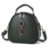 Маленькая детская сумочка с брелком, мини сумка для девочек с брелочком Зеленый