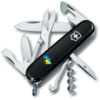 Нож Victorinox Climber Ukraine Black «Карта України Жовто-Блакитна» (1.3703.3_T1166u)