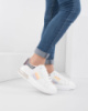 Жіночі білі кросівки з еко-шкіри