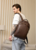 Рюкзак шоколадний шкіра еко