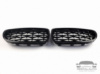 Ноздри на BMW 5 Series F10 2010-2017 год Diamond ( Черные )