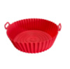 Форма в аерогриль круглая силиконовая 19368 22х22х6 см красная