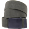 Текстильный ремень с черной пряжкой Vintage 20529 Зеленый