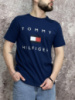 Чоловіча футболка Tommy Hilfiger синя (вел. лого)