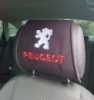 Чохол на підголовник з логотип Peugeot 2шт