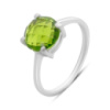 Серебряное кольцо CatalogSilver с хризолітом, вес изделия 2,16 гр (60002170) 18 размер
